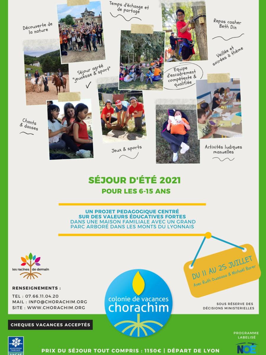 Eté 2021: du 11 au 25 juillet